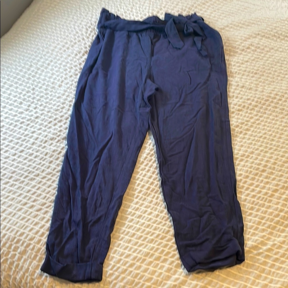 BCX Navy Blue crop pants